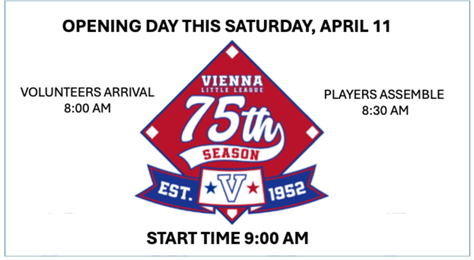 Opening Day This Saturday